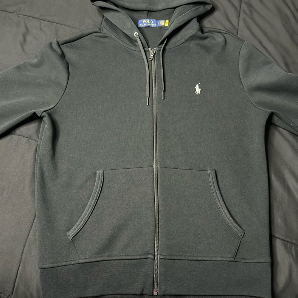 Polo Black Zip-Up Jacket